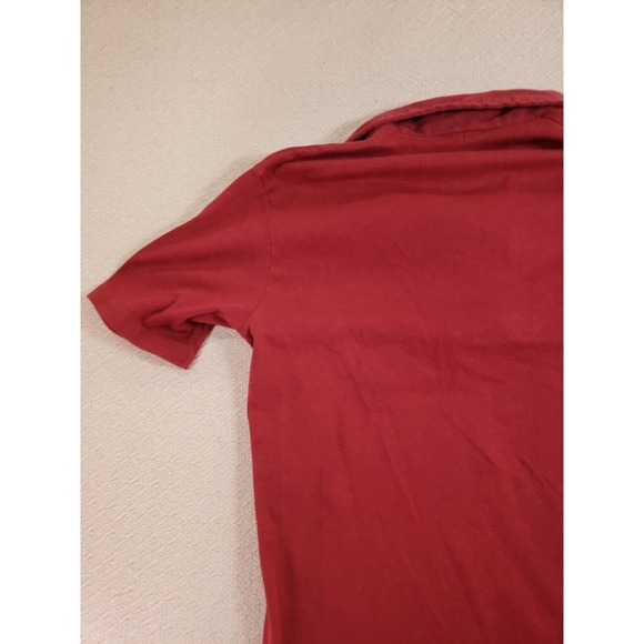 VTG‎ Alfie Shirt Mens Large Red Short Sleeve Logo Collared Polo Casual Classic - Picture 4 of 8